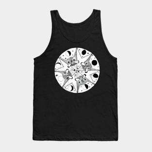 Owl, Goat and the Moon Tank Top